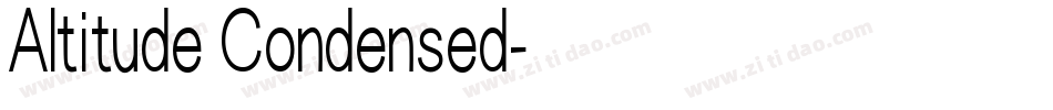 Altitude Condensed字体转换